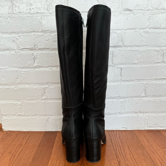 Dolce Vita Fynn Wide Calf Boots Onyx Leather - Picture 8 of 9